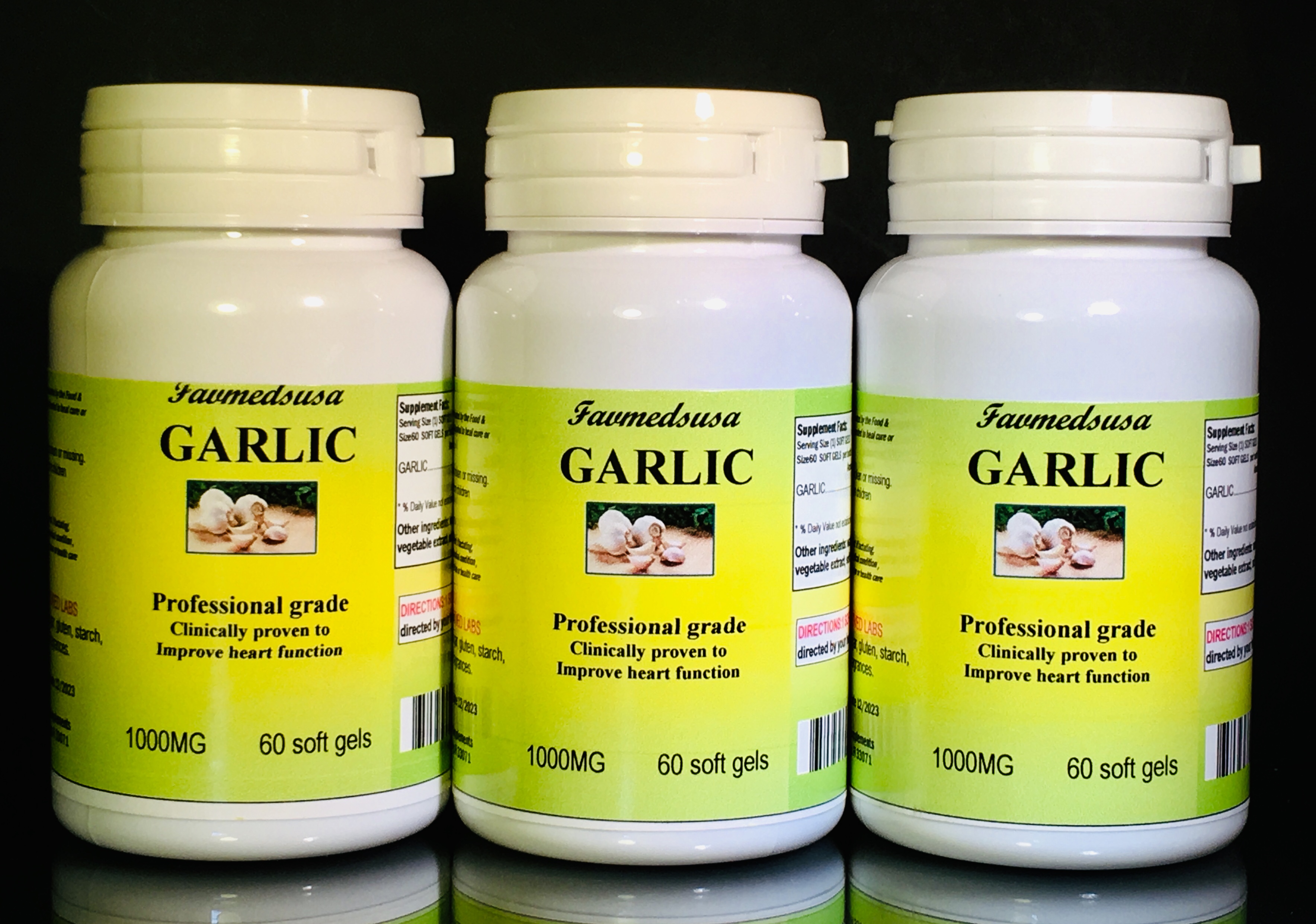 Garlic 1000mg - 180 (3x60) soft gels
